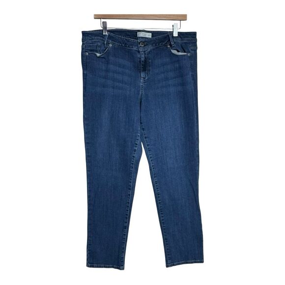 J Jill denim weekender straight leg size 14 - Picture 1 of 6